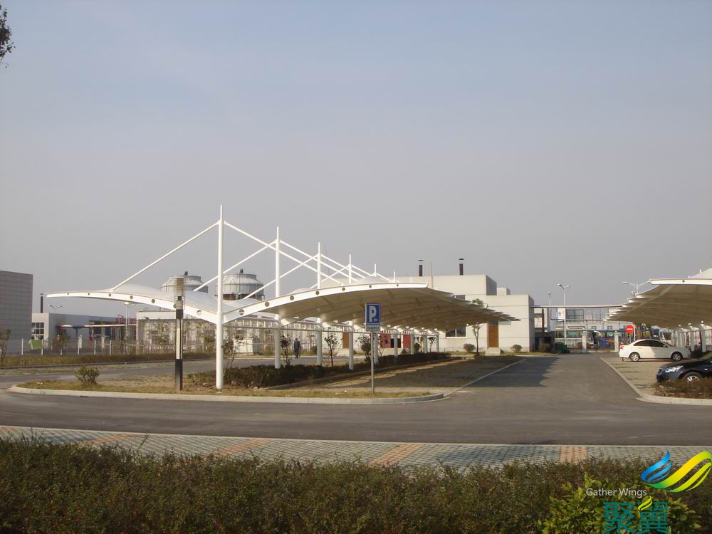 露天遮陽膜結(jié)構停車場車棚