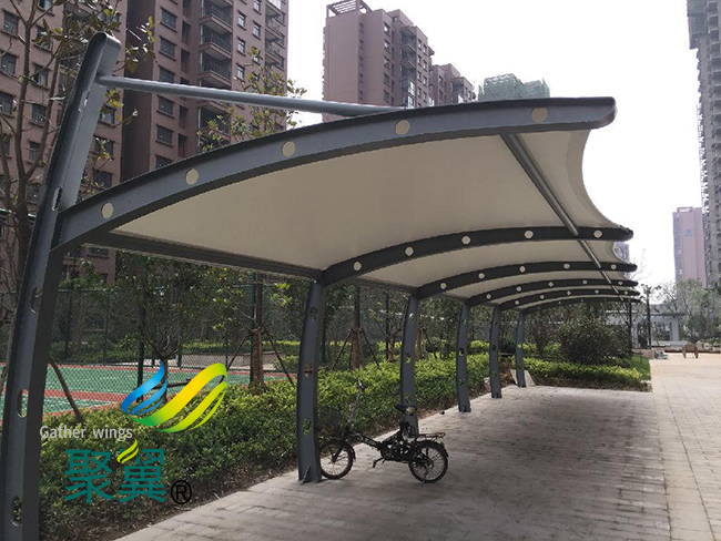 膜結(jié)構(gòu)車(chē)棚H型鋼打孔|膜結(jié)構(gòu)車(chē)棚工程建立